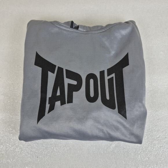 TapouT WWE Gray Logo Pullover Hoodie Youth Size 12 - Picture 8 of 8